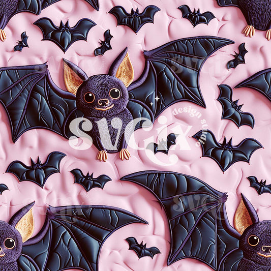 Night Creatures - Halloween Bats Seamless Pattern