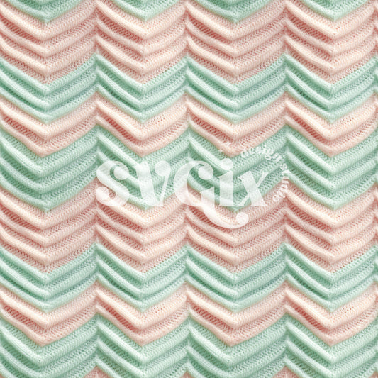 Pastel Chevron Knit Seamless Pattern