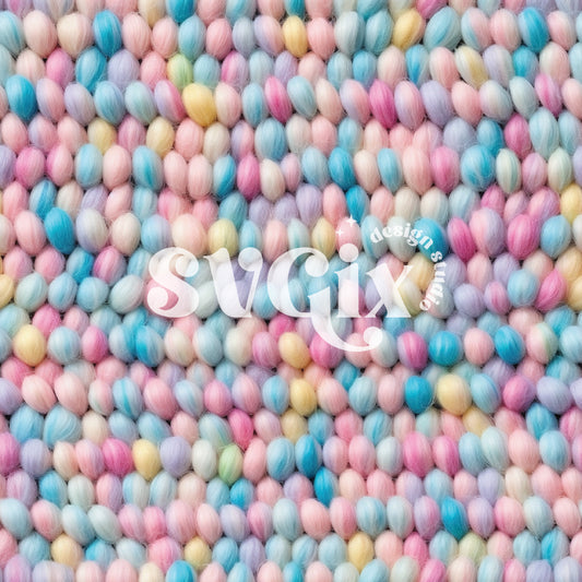 Pastel Knit Seamless Pattern