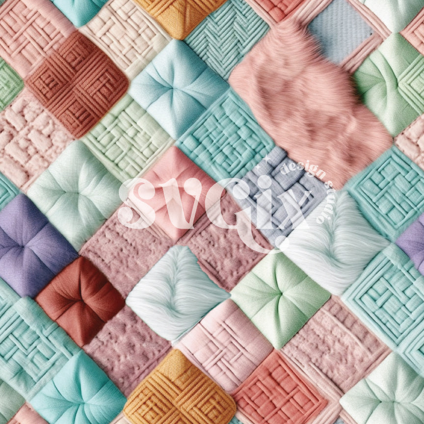 Pastel Patchwork Seamless