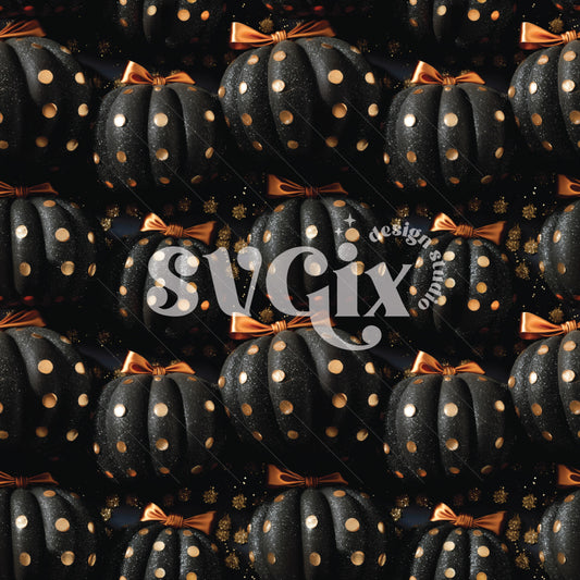 Boujee Pumpkins Seamless Pattern