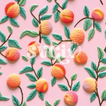 Peachy Seamless Pattern