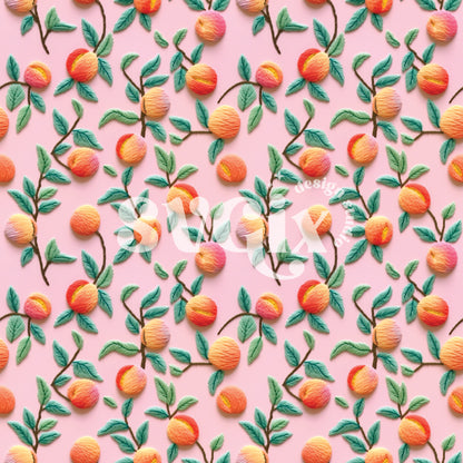 Peachy Seamless Pattern