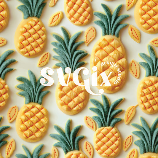 Pineapple Seamless Pattern