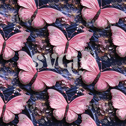 Princess Inspired Embroidery Seamless Pattern VIII