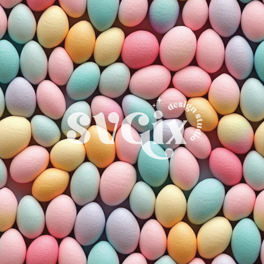 Rainbow Eggs Seamless Pattern