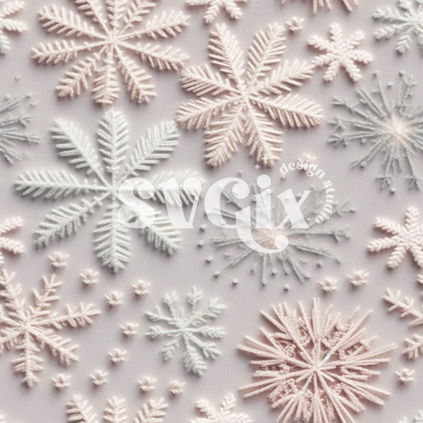 Snowflakes Seamless Pattern