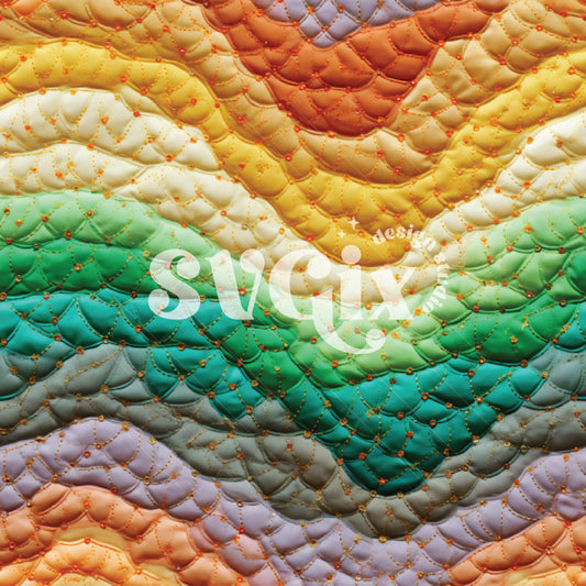 St Patricks Rainbow Quilt Seamless Pattern