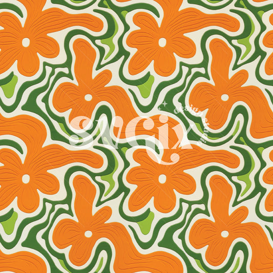 St Patricks Retro Groovy Seamless Pattern