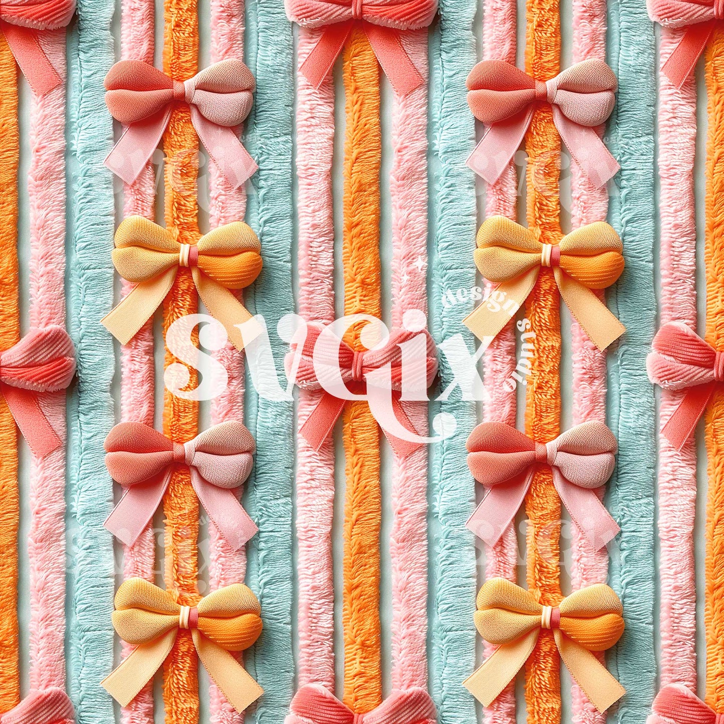 Summer Coquette Bows Seamless Pattern