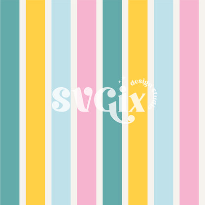 Summer Stripes III Seamless Pattern