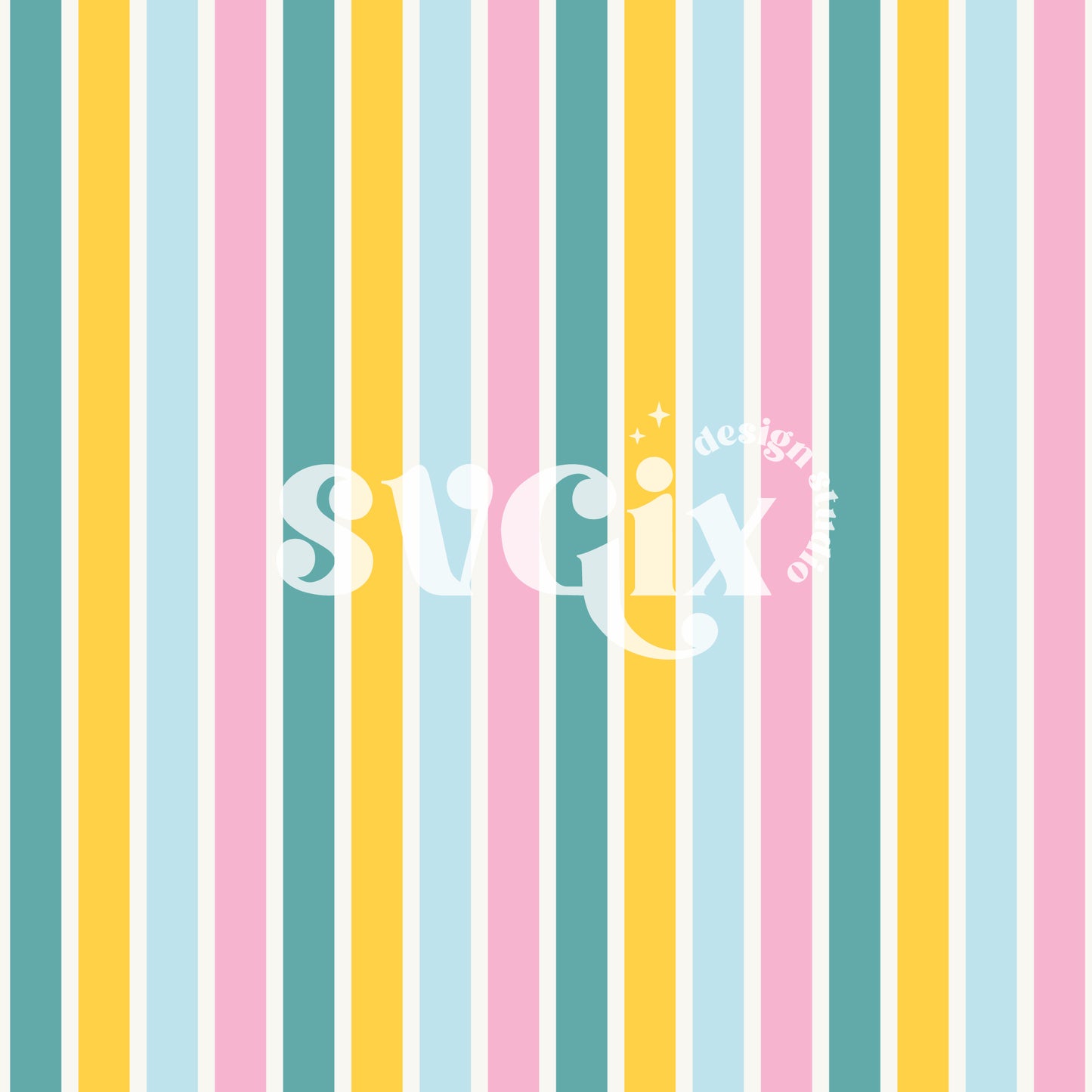 Summer Stripes III Seamless Pattern