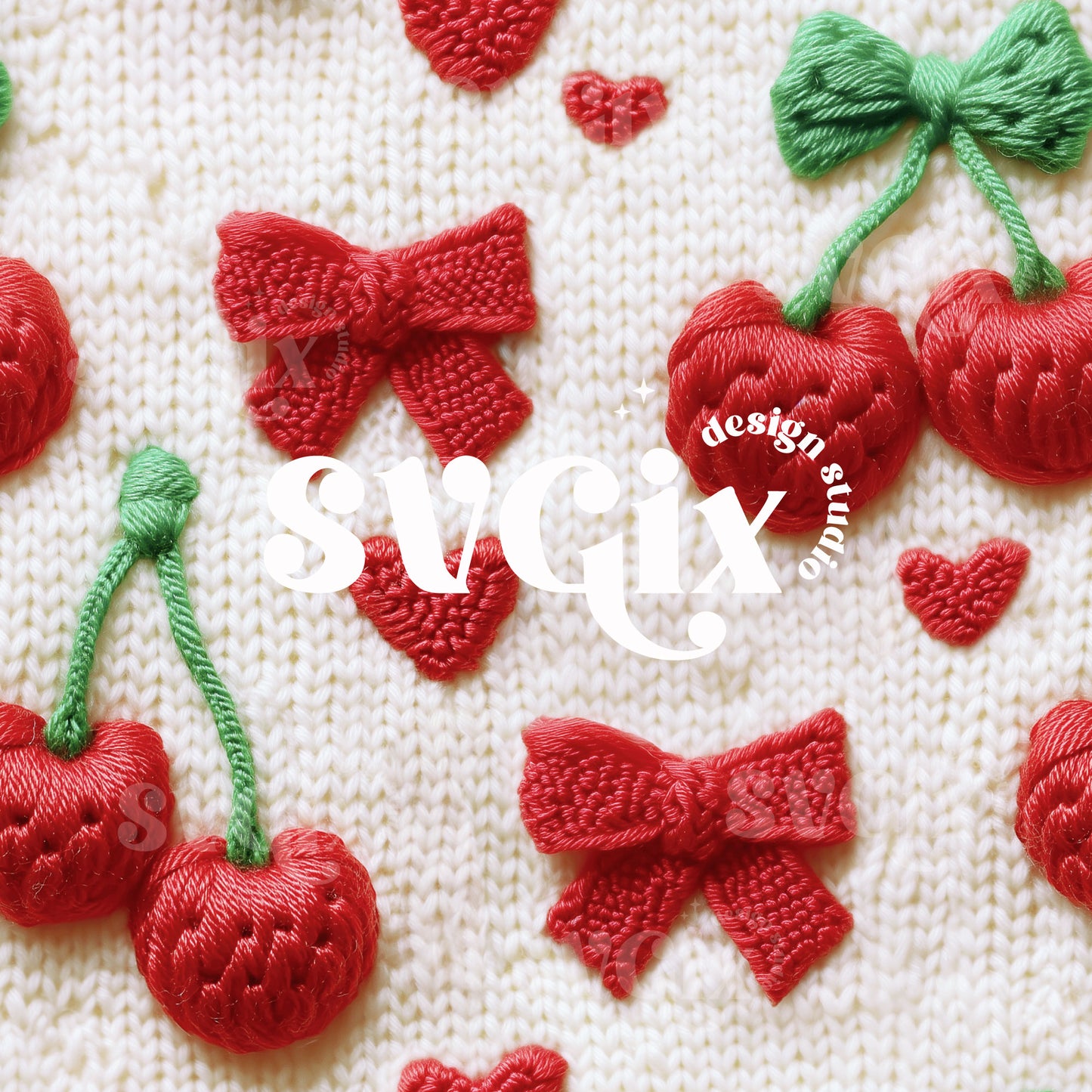 Vday Cherry Coquette Seamless Pattern