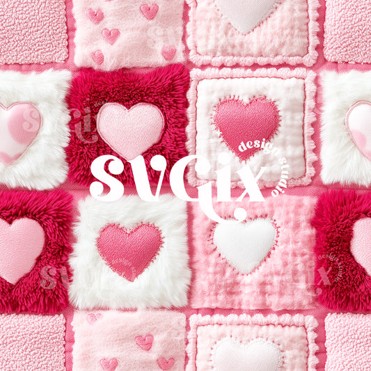 Vday Fuzzy Quilt Seamless Pattern by SVgix