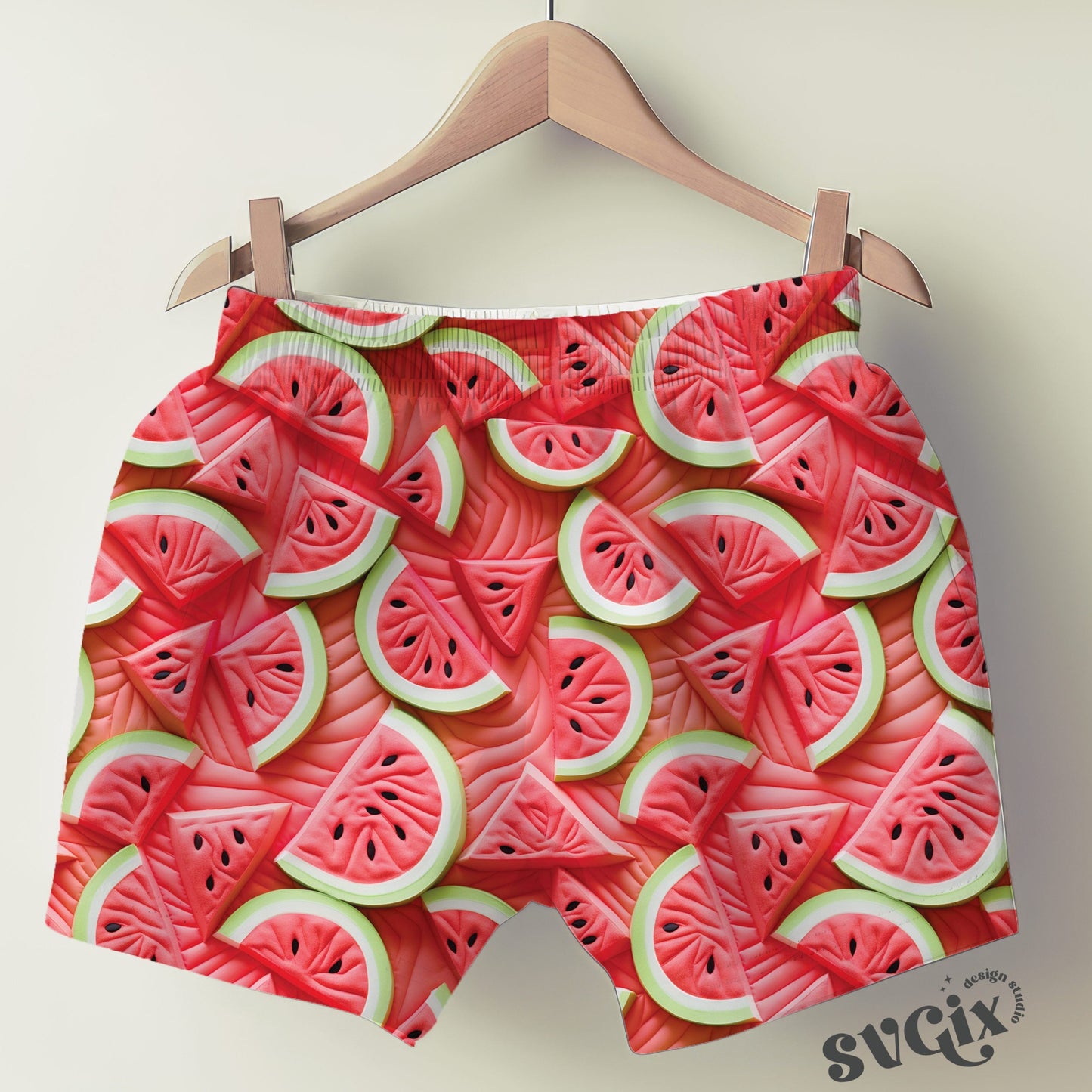 Watermelon 3d Quilt Seamless Pattern