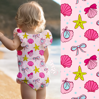 Coquette Seashells Seamless Pattern