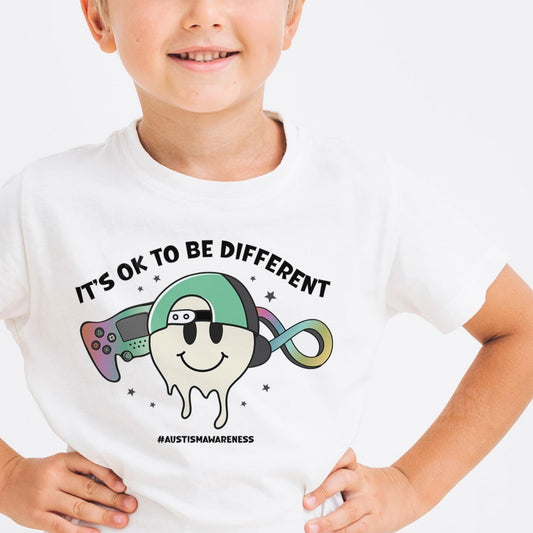 It's ok to be different -  Autism Boy PNG SVG