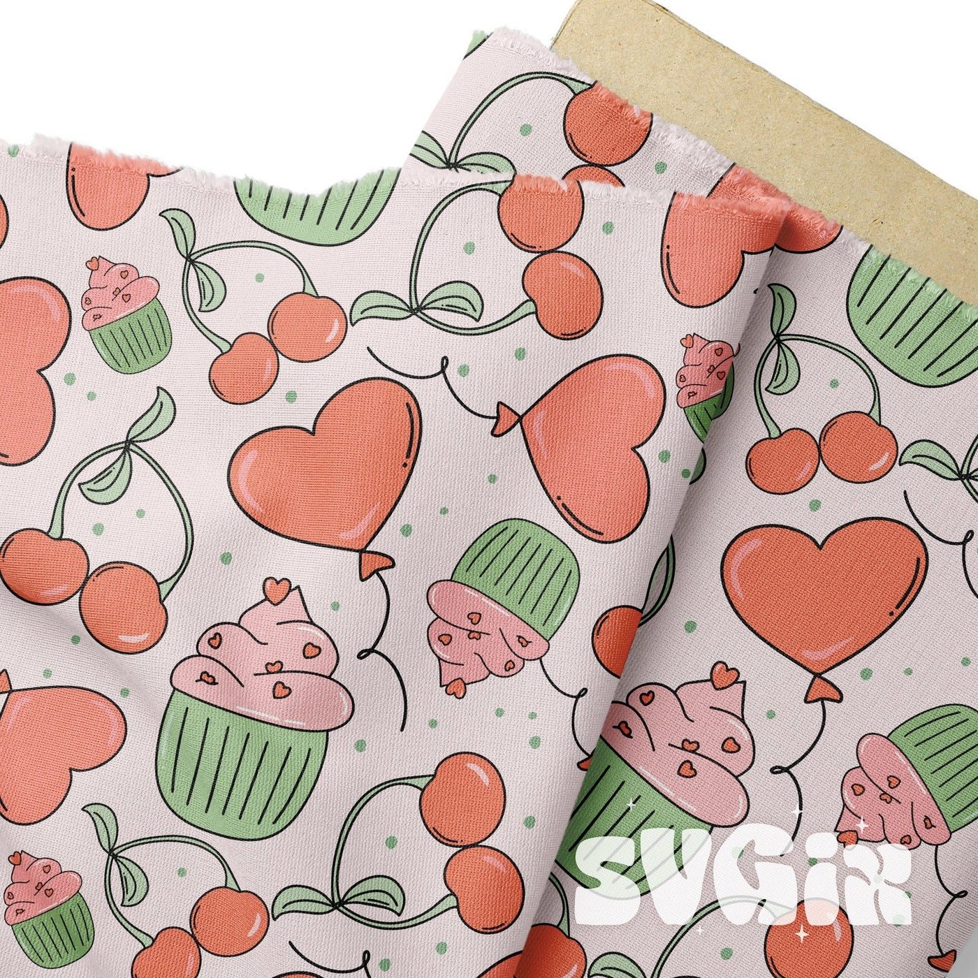 ❀ Cherry Vday Seamless Pattern - SVGix