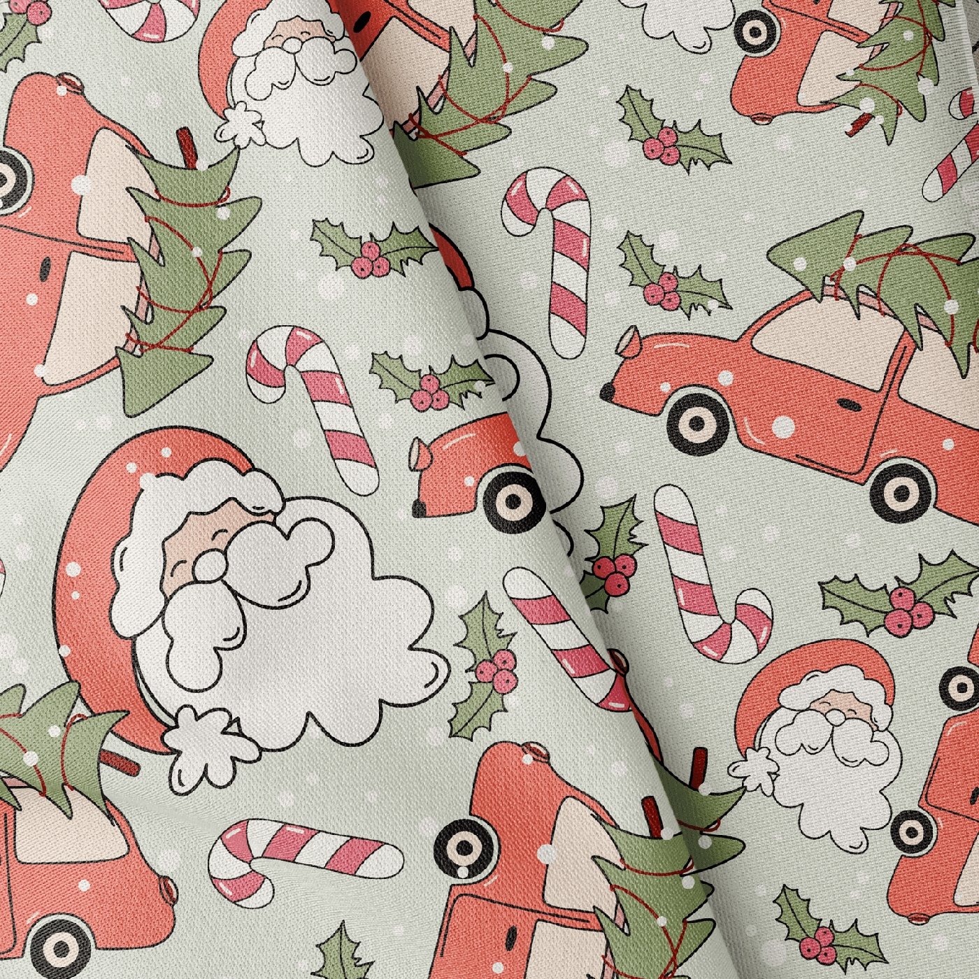 ❀ Christmas Car Seamless Pattern - SVGix