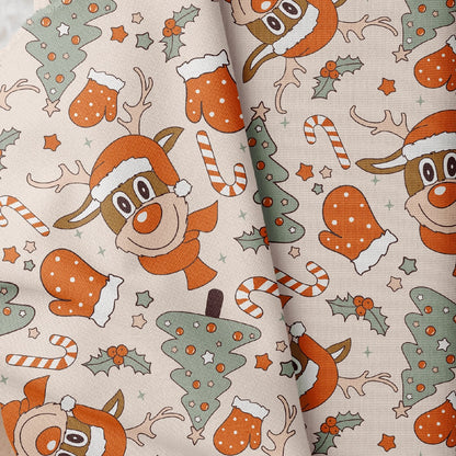 ❀ Christmas Reindeer Seamless Repeat Pattern - SVGix