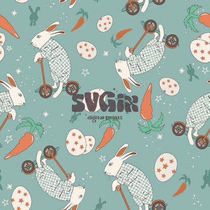 ❀ Easter Bunny Scooter - SVGix