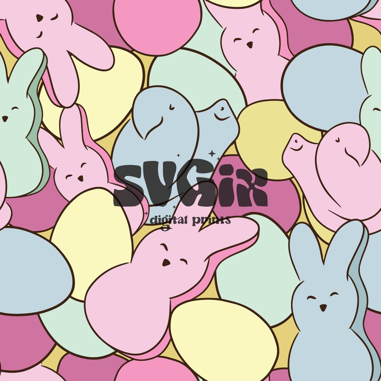 ❀ Easter Candy Seamless Pattern - SVGix