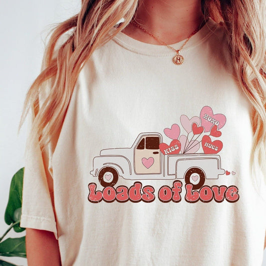 ❀ Loads Of Love Valentine Truck PNG - SVGix
