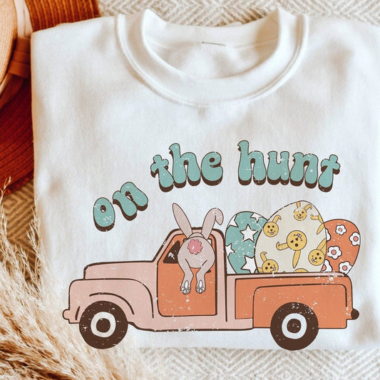 ❀ On the Hunt Easter Truck Png - SVGix