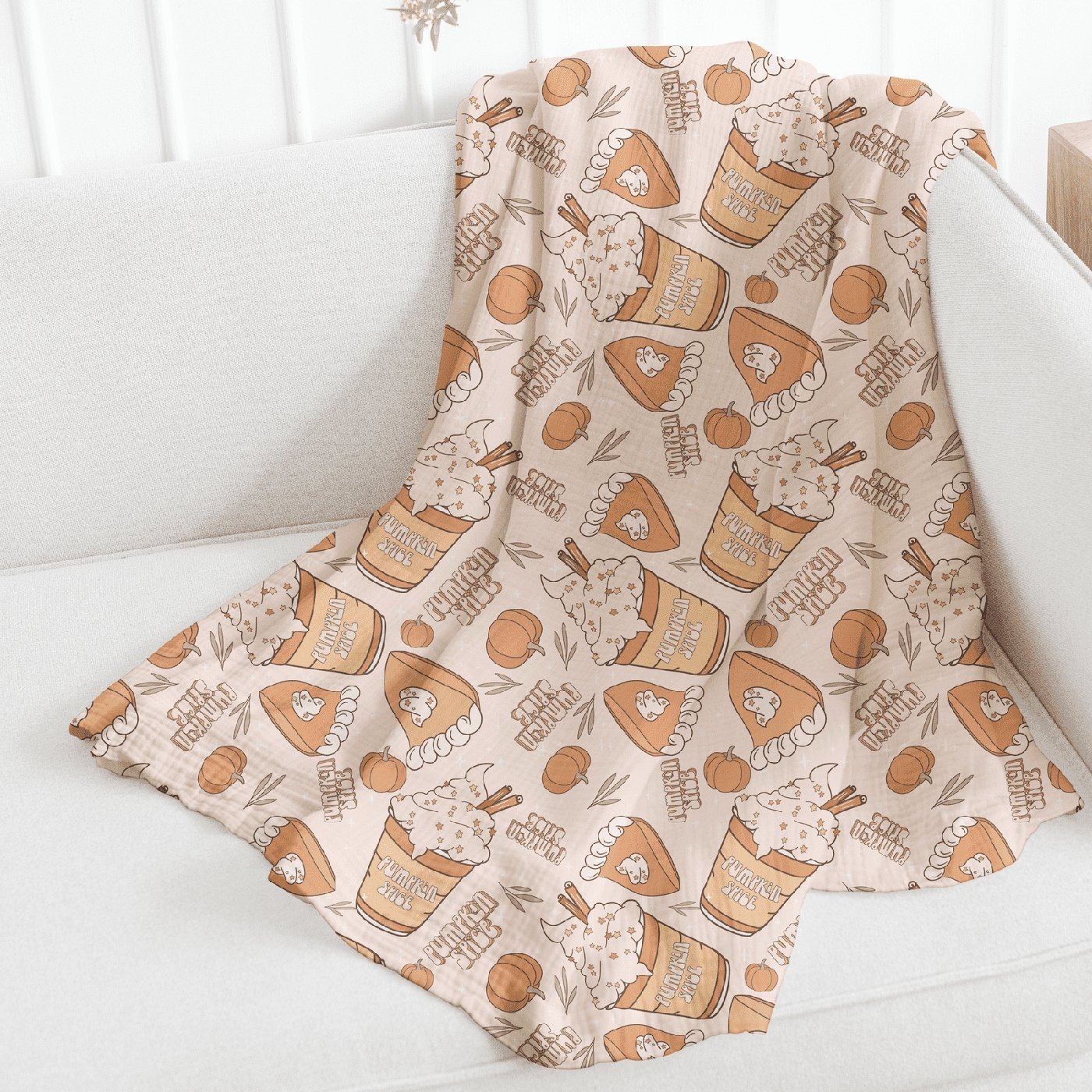 ❀ Pumpkin Spice Fall Seamless Pattern - SVGix