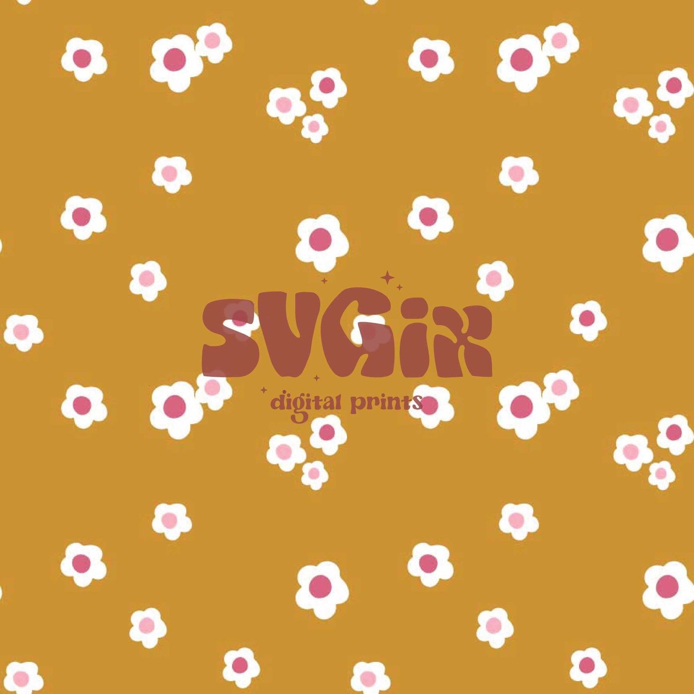 ❀ Simple Flowers Seamless Pattern - SVGix