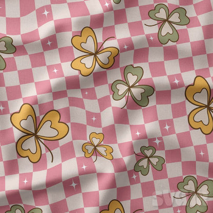 ❀ St Patricks Checkerboard Pink - SVGix