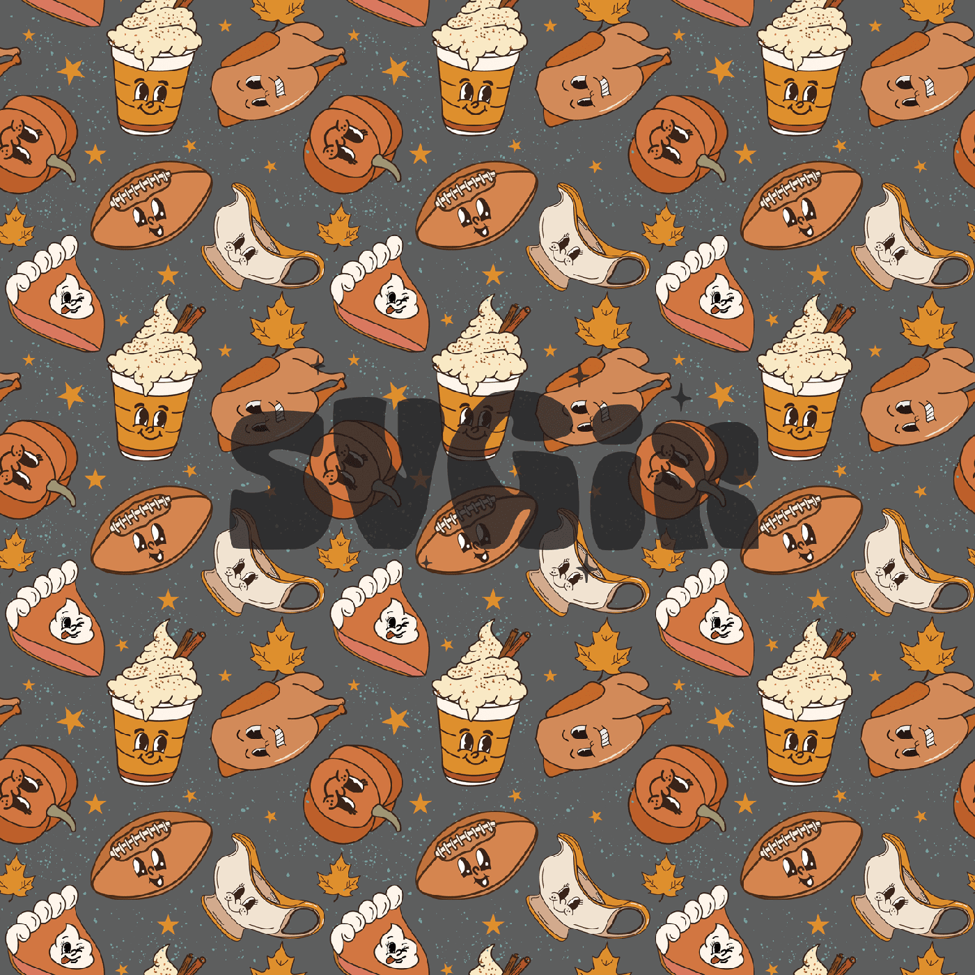 ❀ Thanksgiving Fall Seamless Pattern - SVGix