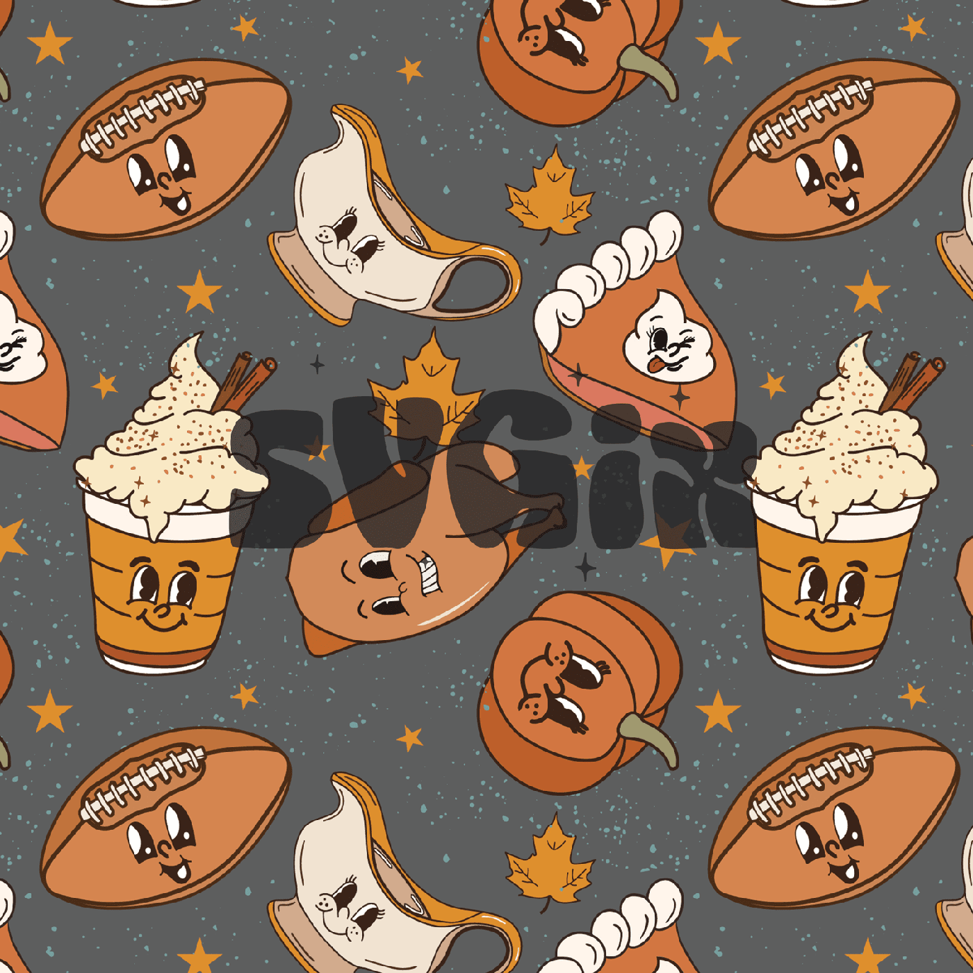 ❀ Thanksgiving Fall Seamless Pattern - SVGix